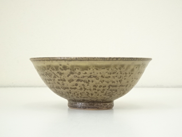 道具 ] - 道具 京焼 河合瑞豊造 伊羅保茶碗（銘：嵯峨野）（共箱